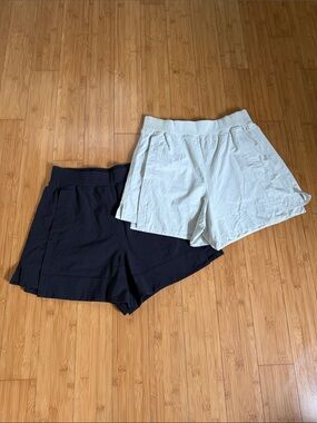 lululemon athletica Layered Athletic Shorts - Black & White